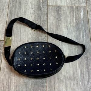 Michael Kors Black Studded Crossbody Bag